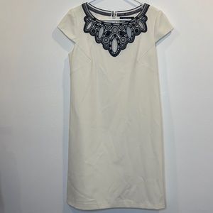 Chetta B sunhee | cream dress with black detailing